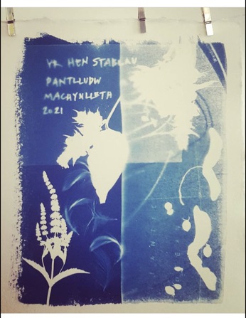 Visitor cyanotype Yr Hen Stabalu